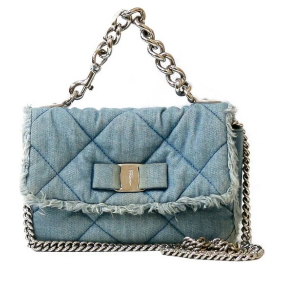 Salvatore Ferragamo Handbags - Salvatore Ferragamo Denim Two Way Bag !